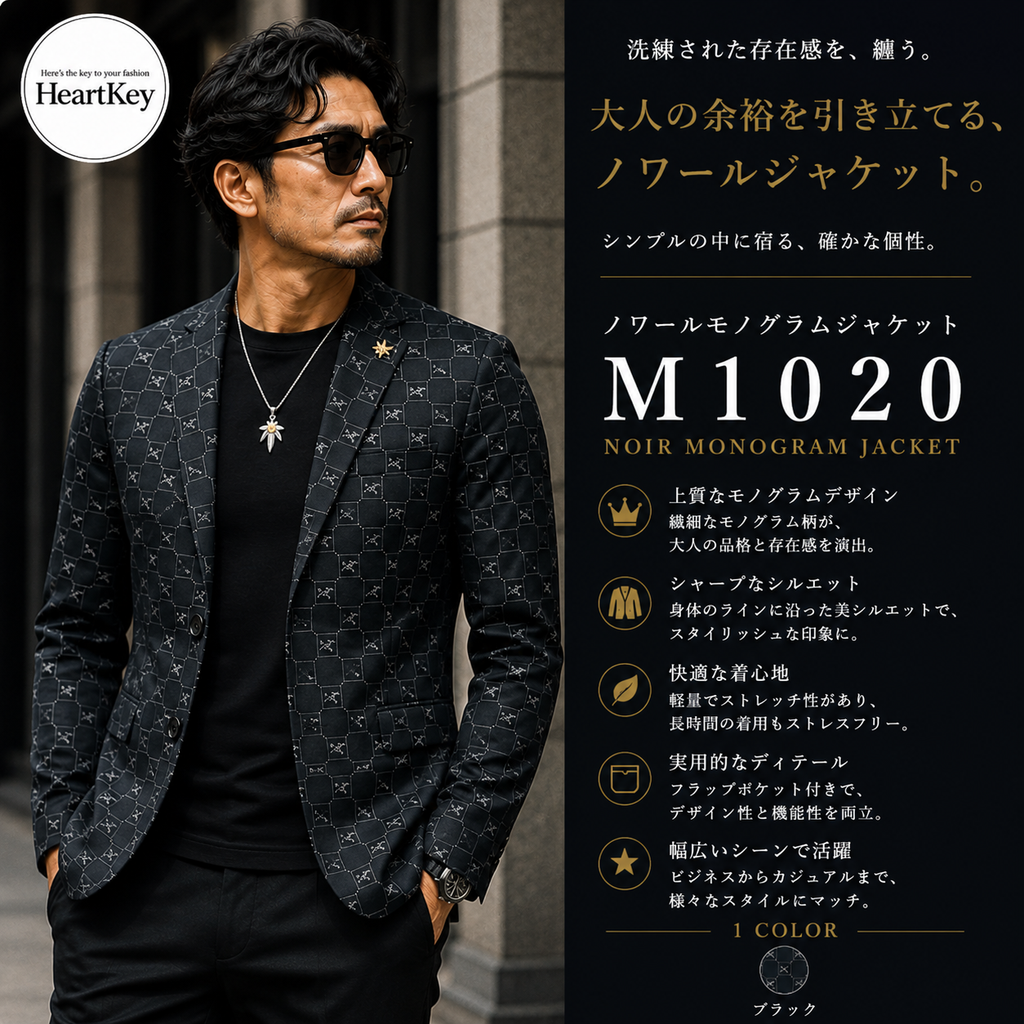 ノワールモノグラムジャケット M1020