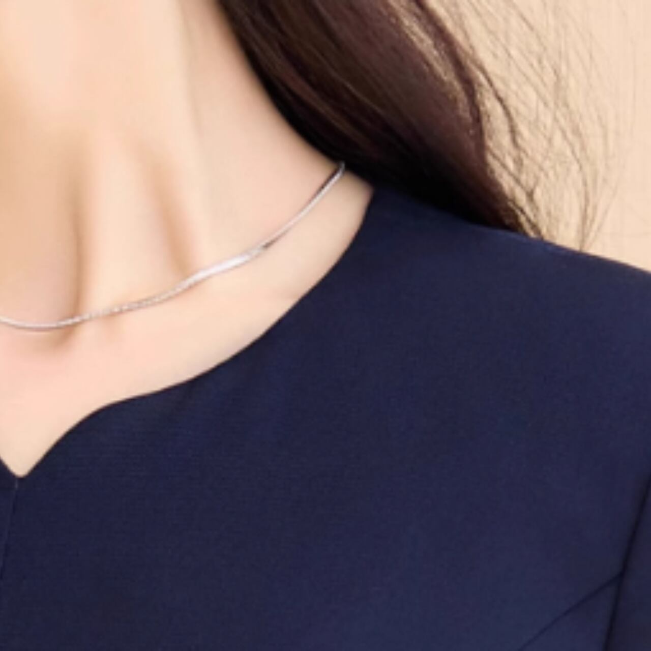 ペプラムデザインクルーネックセットアップ A1054