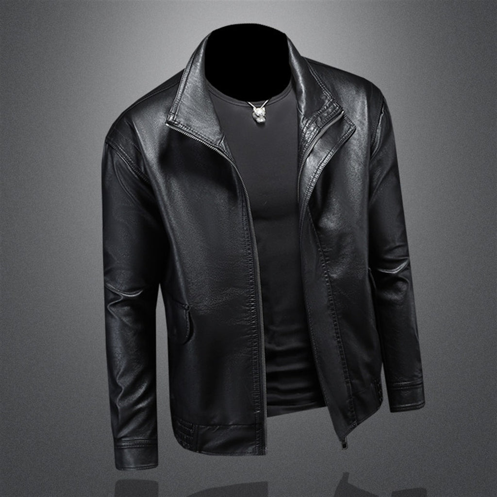 ノワールミニマルスタンドPUレザージャケット M1083