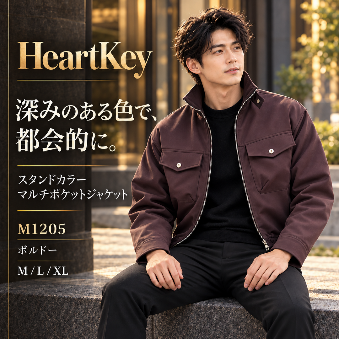 M1205 ボルドー 広告 顔出しモデル 1080×1080