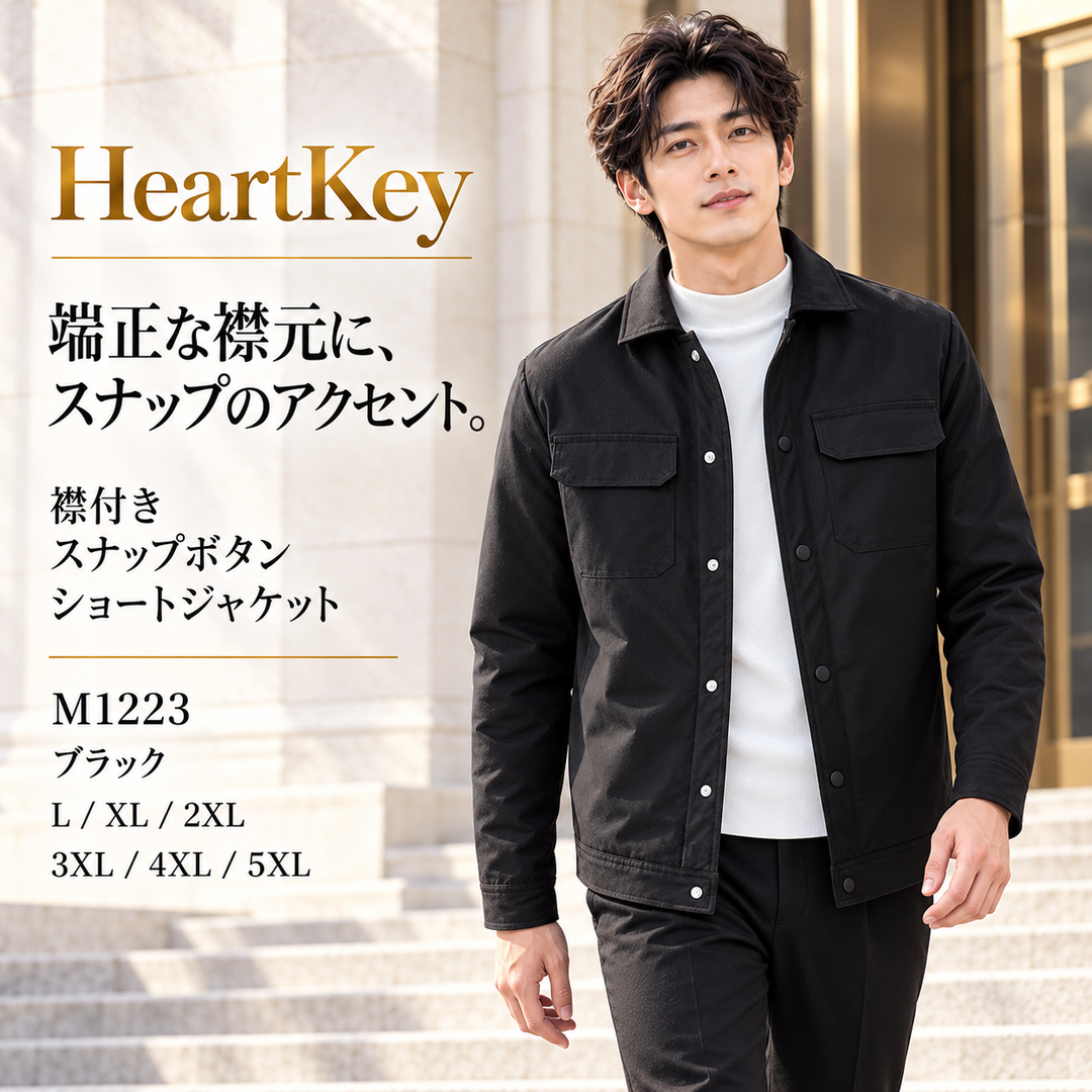 M1223 ブラック 広告 顔出しモデル 1080×1080