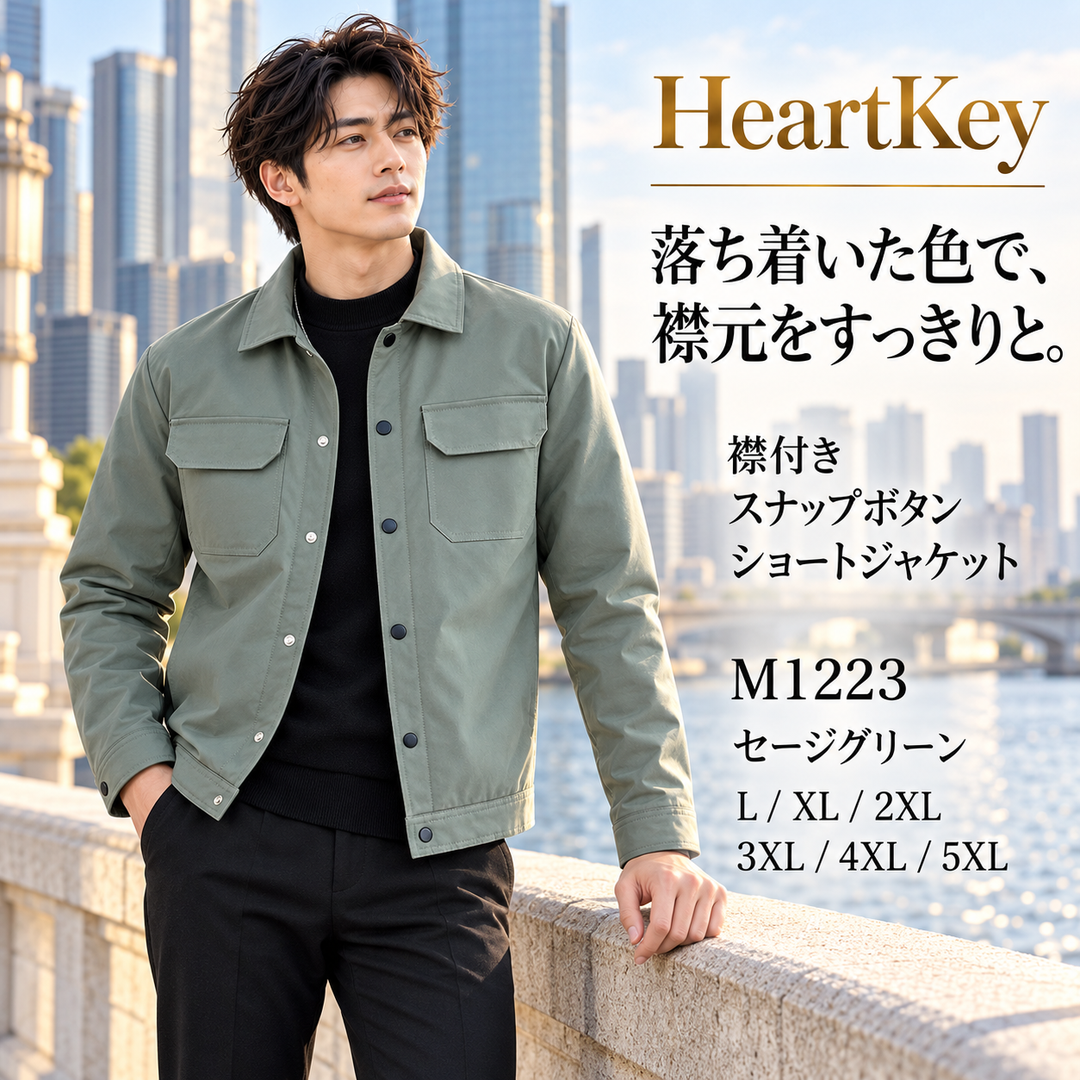 M1223 セージグリーン 広告 顔出しモデル 1080×1080