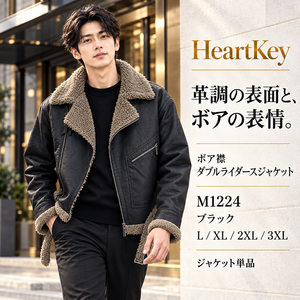 M1224 ブラック 広告 顔出しモデル 1080×1080