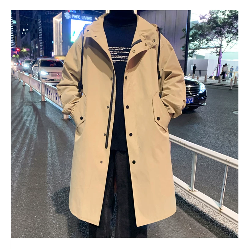 フーデッド ロングコート M1261