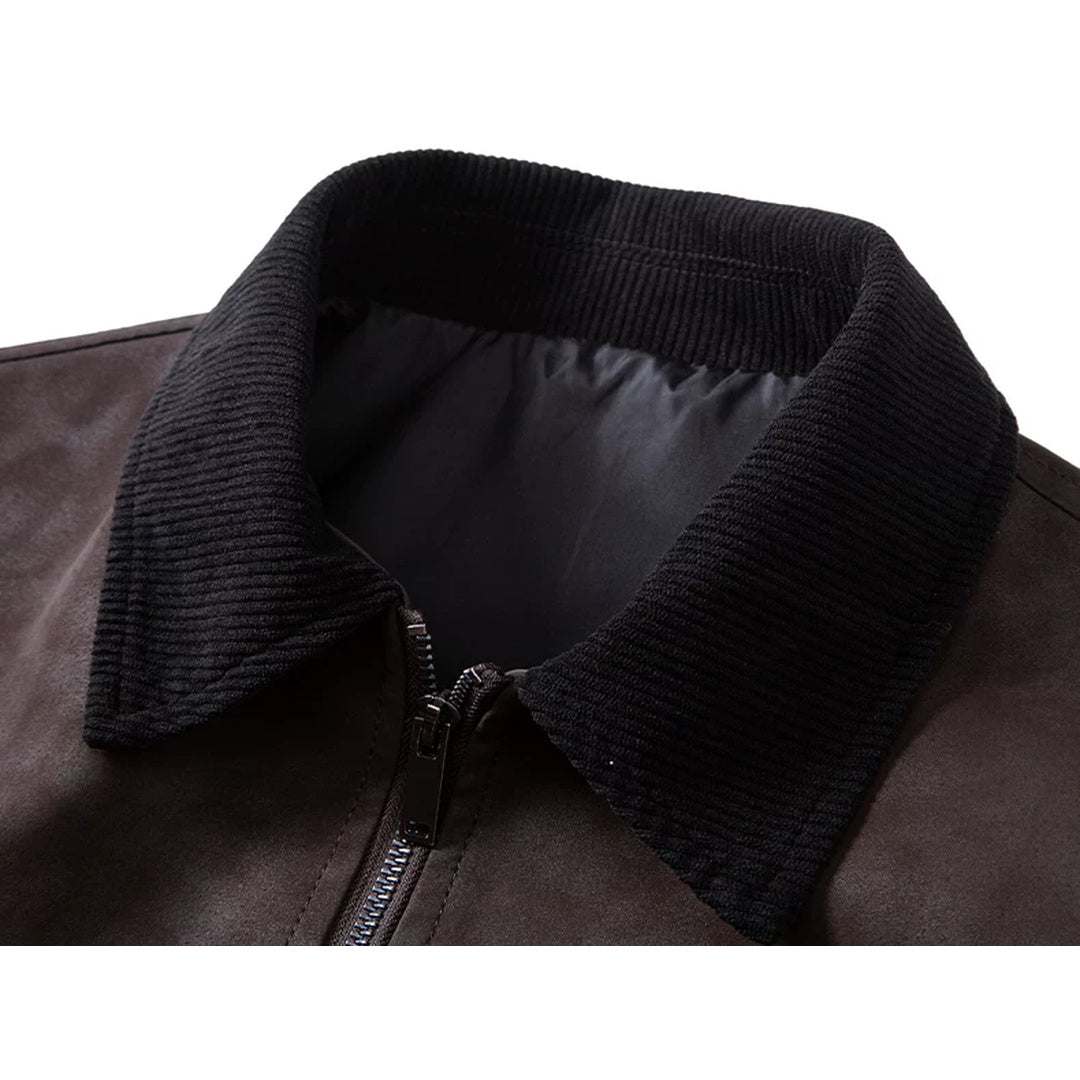 コントラストカラー スエードタッチジップジャケット M1273 06-collar-detail.jpg