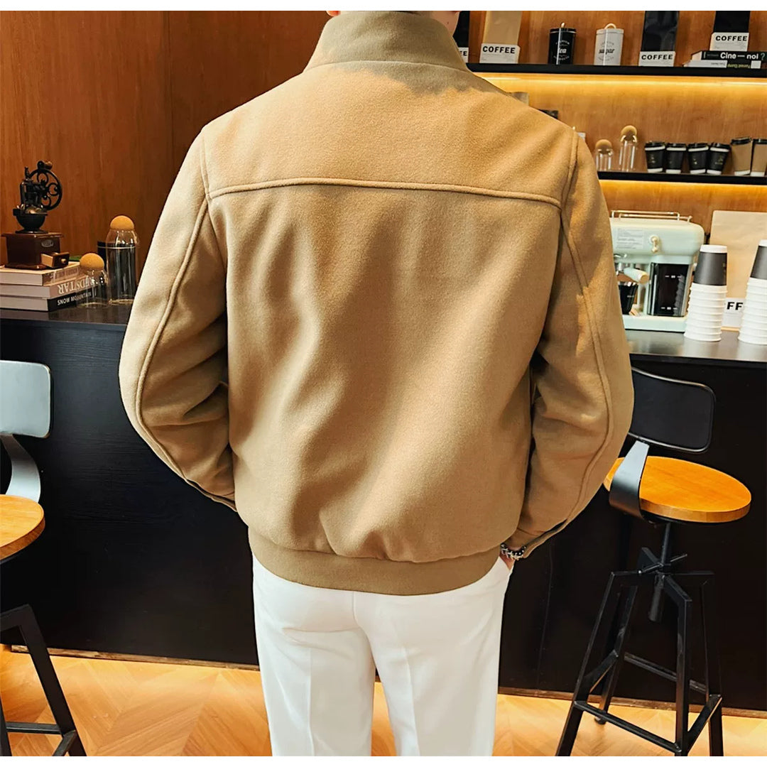 スタンドカラー ジップジャケット M1278 03_light_khaki_back