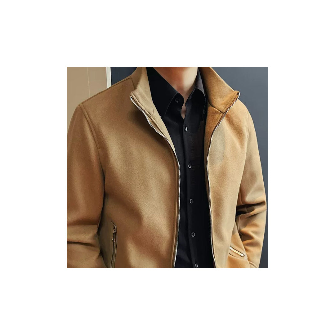 スタンドカラー ジップジャケット M1278 04_light_khaki_collar_zip