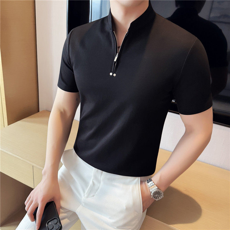 ハイエンドジッパーポロシャツ（2color） M0662