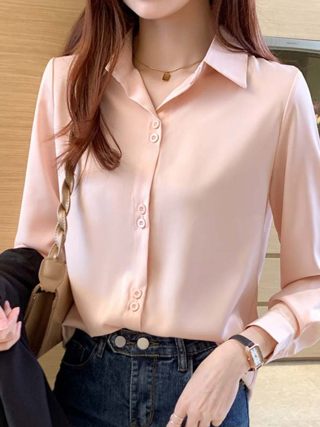 シフォンシャツ A0786