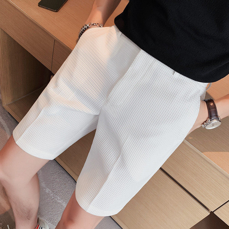 ストレートカジュアル5分丈ショートパンツ（4color） M0116