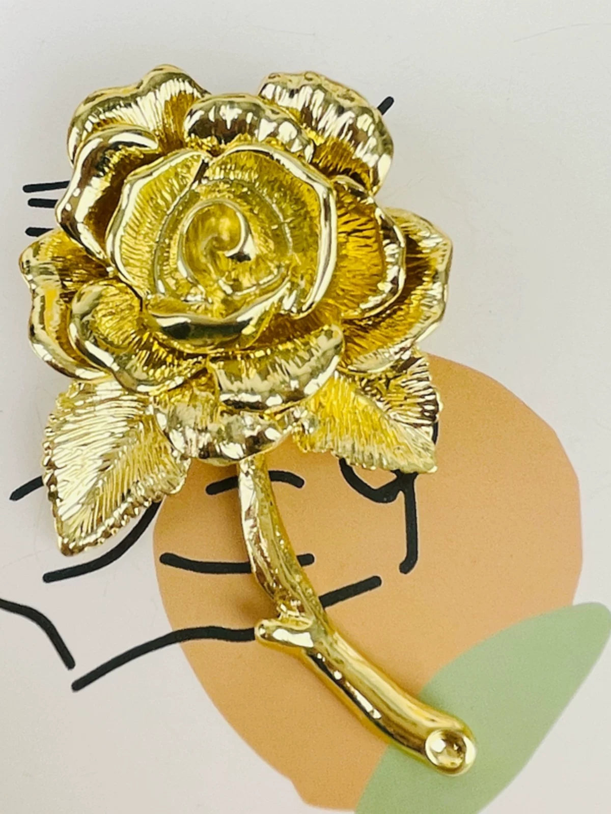 Budding multi-layered rose brooch, classical cool wind corsage, Maillard pin, New Year's series clothing