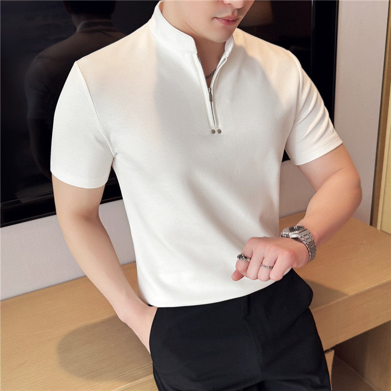 ハイエンドジッパーポロシャツ（2color） M0662