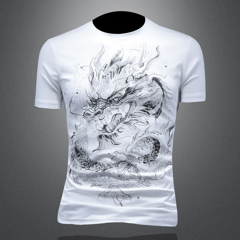 ドラゴングラフィックTシャツ（2color） M0758