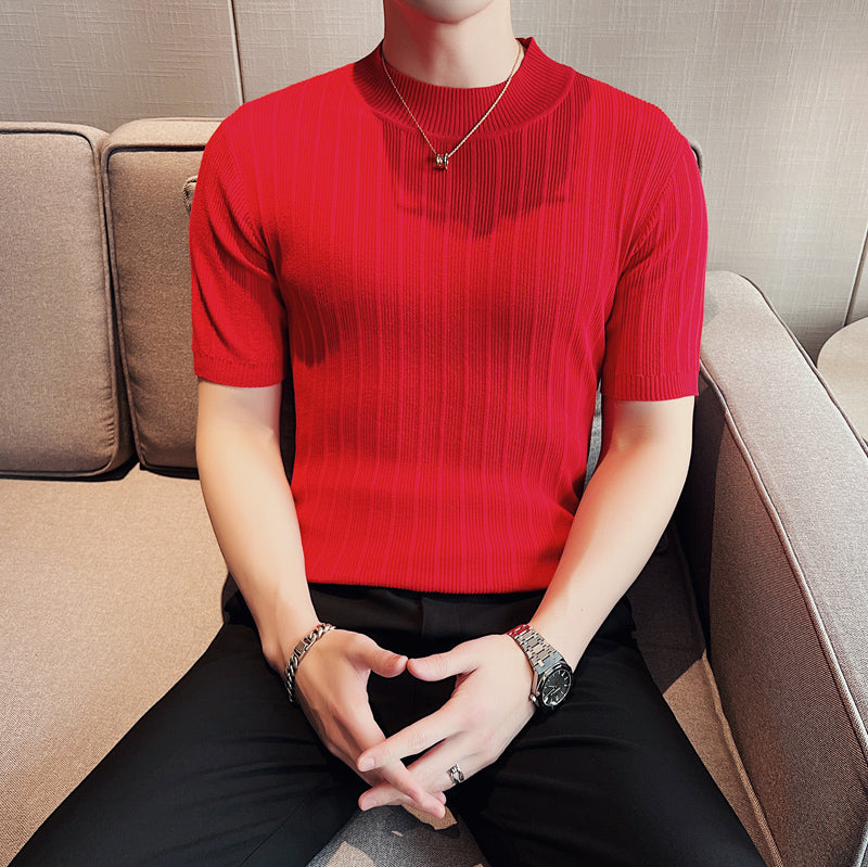 半袖 Tシャツスリムフィットトップス（6color）M0052
